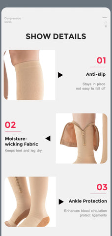 Calze a Compressione Anti-Fatica